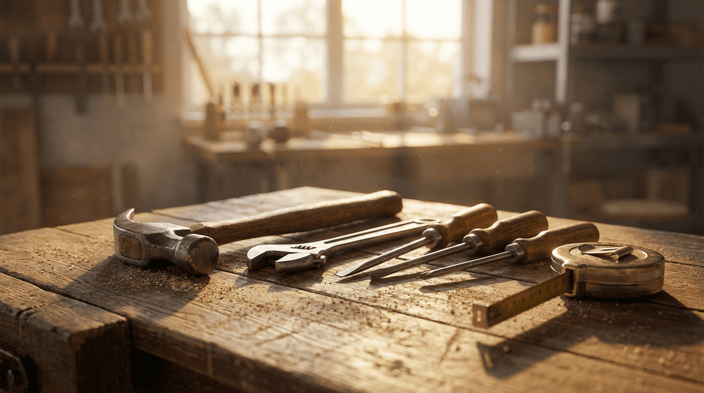 Mani che tengono una chiave di una macchina da cantiere